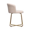Hillsdale Marisol Metal Vanity Stool for Makeup Room or Bathroom,