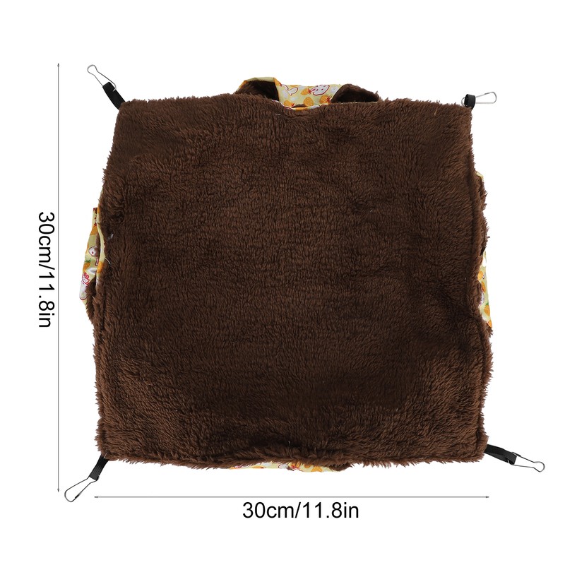 Small Pet Warm Hanging ThreeLayer Hammock Sleeping Bag Cage for