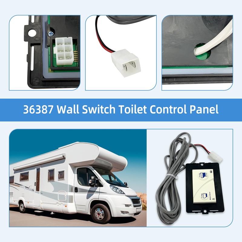 36387 Wall Switch for The Tecma RV Toilet Silence Plus,