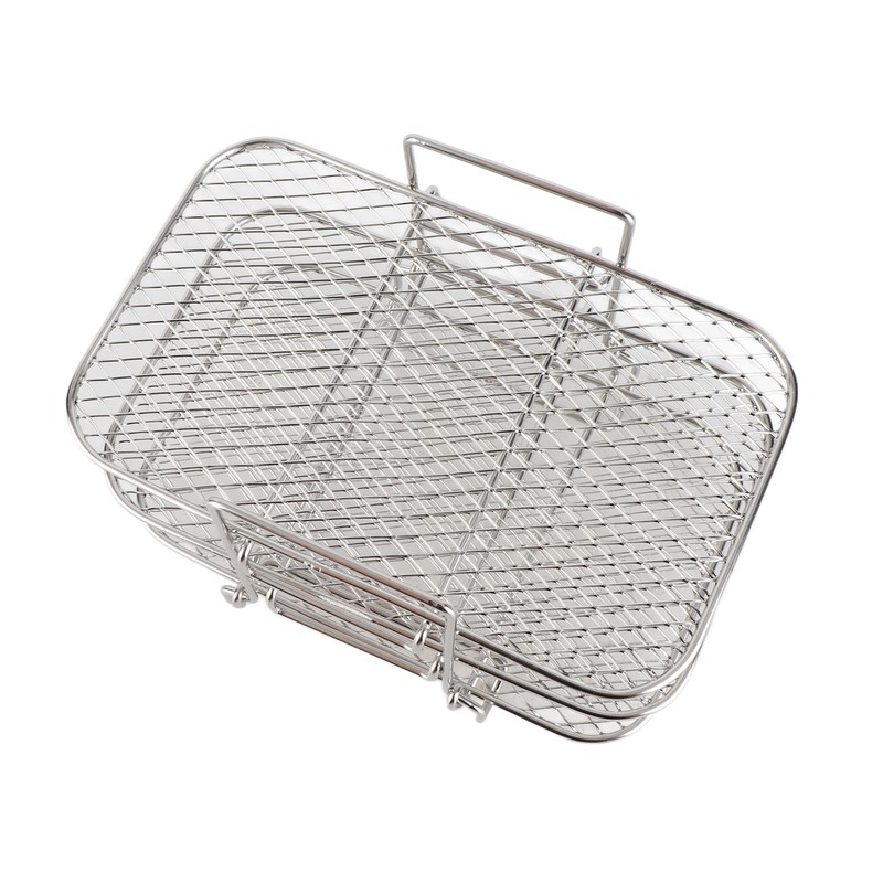 Dual Air Fryer Rack Multi Layered Dehydrator Racks 304 Stainless