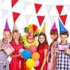 20M 52pcs Fabric Bunting Banner, Reusable Waterproof Triangle Pennant Banner