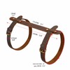 TOURBON Blanket Strap Leather Portable Strap Carry Blanket Mat Carrying
