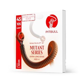 Pitbull Extra Long Scale Multi Scale Bass Guitar Strings Mutant Series (MEB 4 45-105 Light)