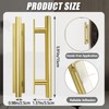 Opfiue 10 PCS Self-Stick Push Pull Helper ABS Plastic Handle,