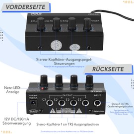 PyleUsa Home Audio Amplifier Home Theater Power Stereo Receiver, Surround Sound, PHA40EU