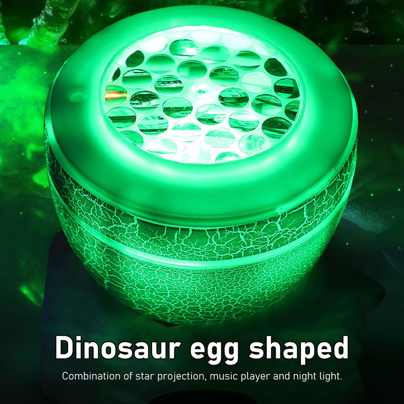 Dinosaur Egg Star Projector Bluetooth Connection Music Player Colorful Stars