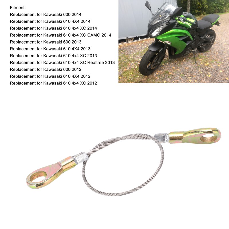 Tail Gate Cable 53045‑0006 NJ Silver Replacement for Kawasaki 610
