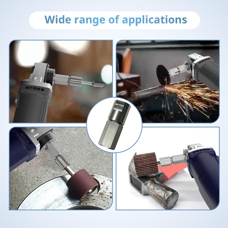 Neeki Flapper Adapter, stainless steel angle grinder adapter, compatible with