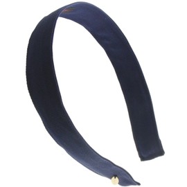 VINGTAINE HK-128A-NY Simple Grosgrain Headband, Office, Daily Hair Accessories, Navy