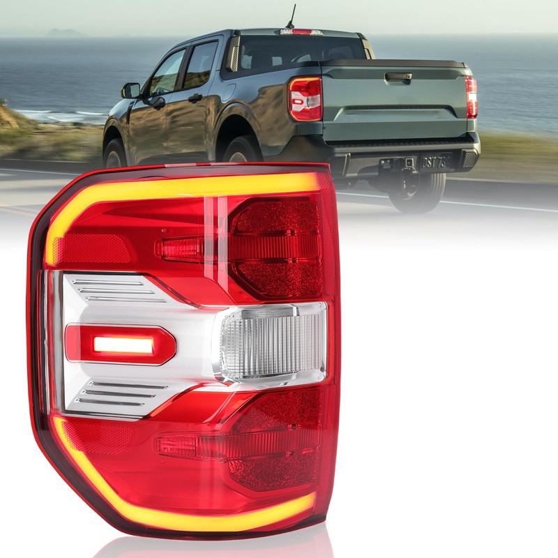 Tail Lights Compatible with 2022 2023 2024 Ford Maverick XL