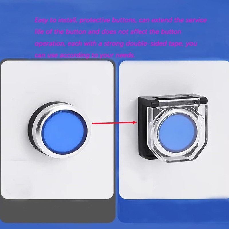 4 Pcs Dustproof Switch Cover, Safety Power Push Button Protector