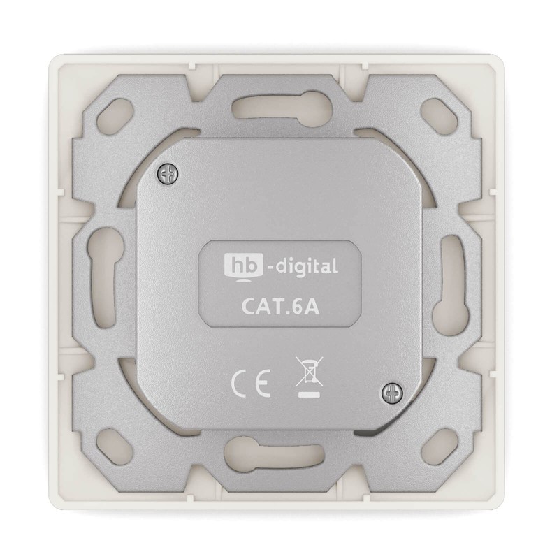 hb-digital 1x CAT 6a Network Socket LAN Socket Universal Junction
