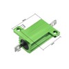 sourcing map Aluminium Housing Resistor 10W 10 Ohm Green Wirewound