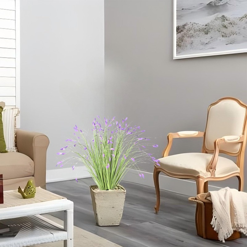 JIAAUAN Artificial Plants 6PCS 24" Tall Wheat Grass Greenery Onion