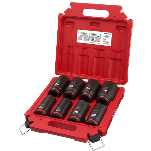Milwaukee 49-66-7020 SHOCKWAVE 3/4" Drive Metric Socket Set, Durable Steel