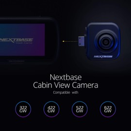 Nextbase Series 2 Add-on Module Cameras – 140 Degree Viewing Angle Cabin View Dash Camera for Commercial Use – Compatible with Series 2 322GW, 422GW, 522GW and 622GW Dash Cam Models