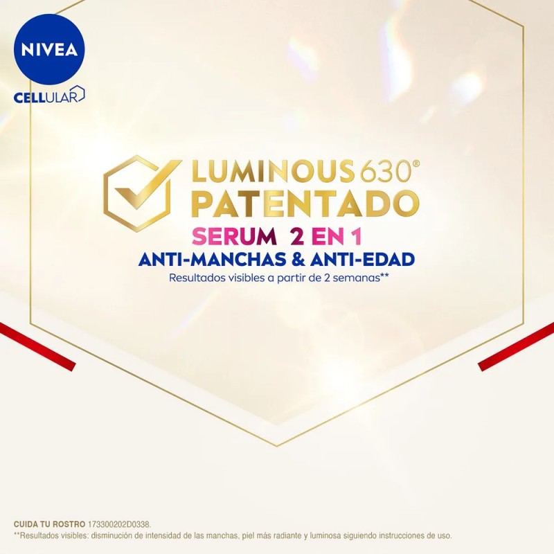 Serum Facial Anti-edad Nivea Luminous630 Anti-manchas 30ml Normal Día/noche