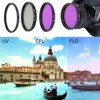 58mm Optical Glass Lens Filter Kit UV CPL FLD with