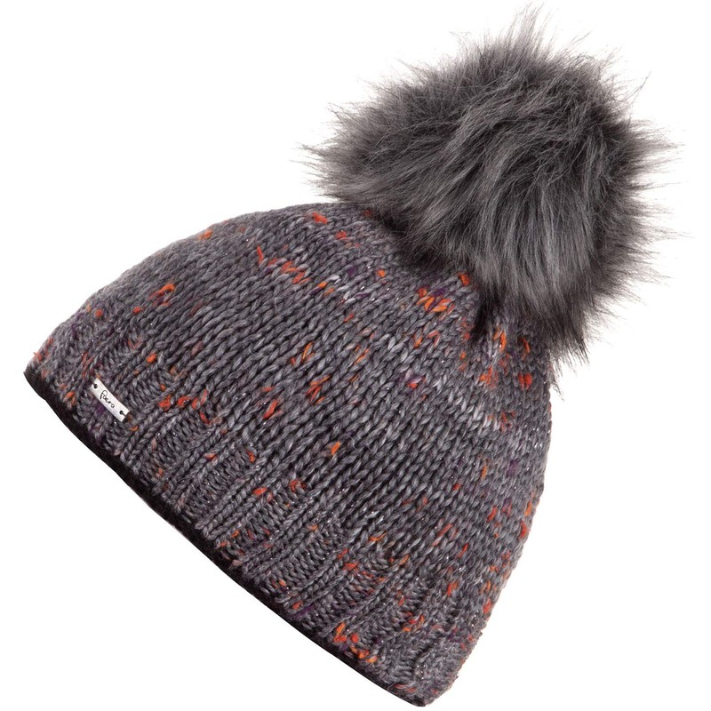 Faera Women's Winter Hat Warm Lined with Faux Fur Bobble