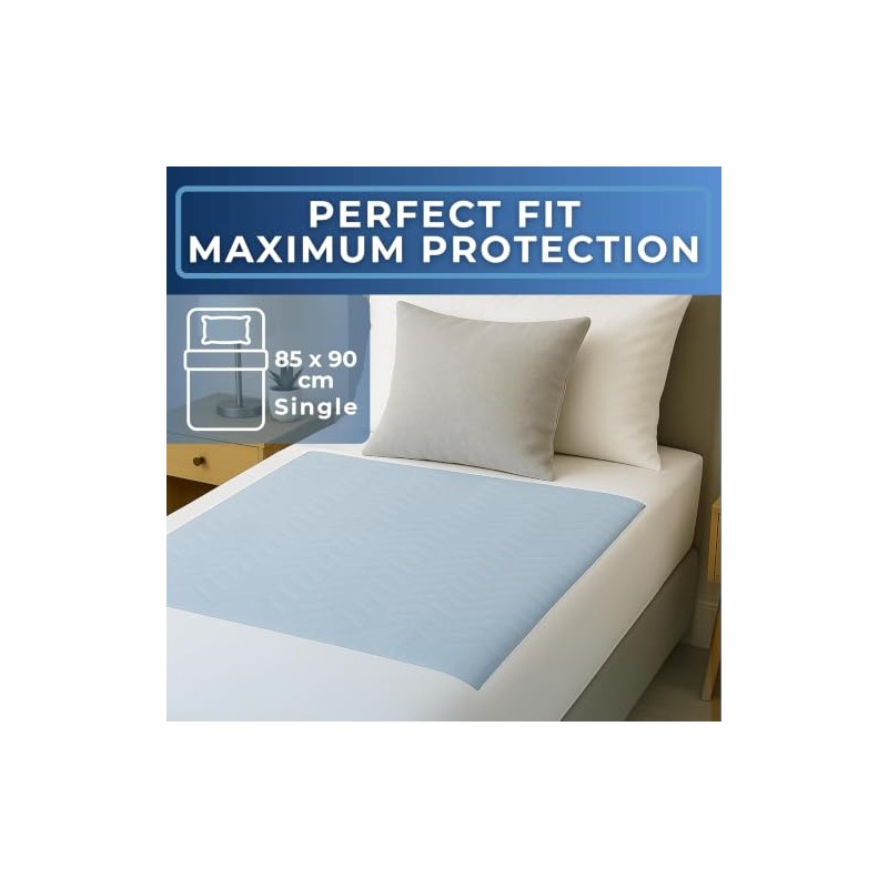 2 x Easy Care Solutions Washable Bed Pad No Tucks