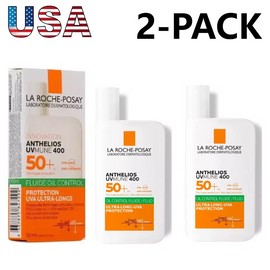 La Roche-Posay 2X La Roche Posay Anthelios UVMune 400 Oil Control Dry Touch Fluid SPF50+ 50ml