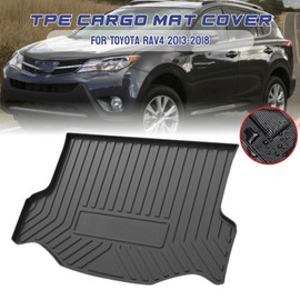 ZTT For Toyota Rav4 2013-2018 All Weather Rear Trunk Boot Cargo Liner Tray Mat Cover
