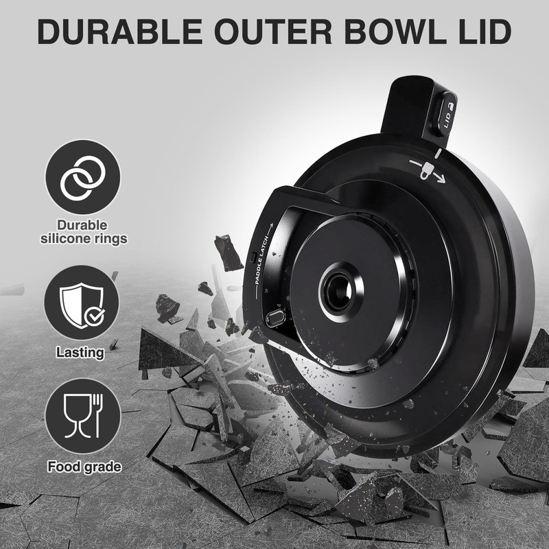 NC 500 Series Outer Bowl Lid and Paddle for Deluxe