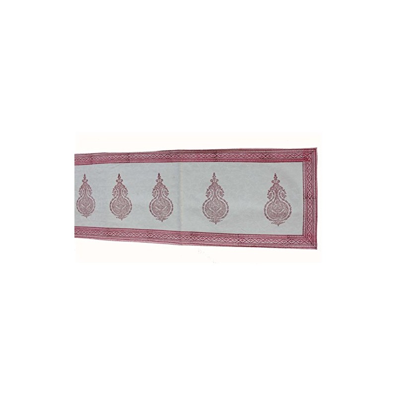 Handblock Print 70 x 12.5 inches Table Runner , 100%