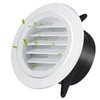 VIHOSE 24 Pcs Soffit Vents 4 Inch Soffit ABS Exterior
