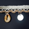 5 Yards Shell Fringe Trim, Sequin Tassel Trim Boho Lace