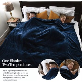 Medical King Electric Heated Blanket 84x90 with 10 Heat Settings and Auto Shut-Off