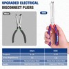 WORKPRO Electrical Disconnect Pliers, 8-inch Automotive Electrical Connector Pliers with