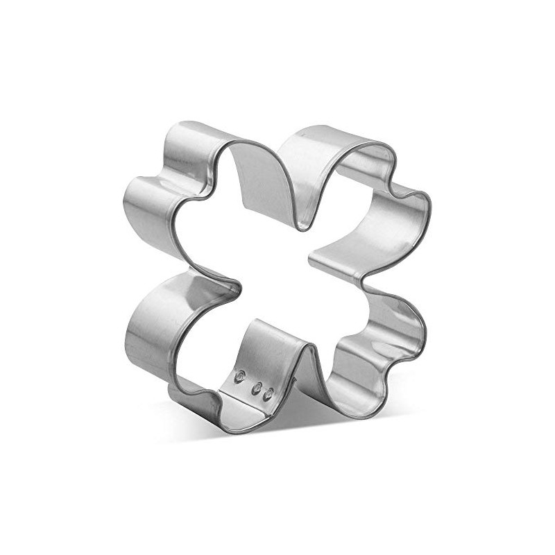 Foose Cookie Cutters Four Leaf Clover Cookie Cutter 2.75 Inch,