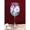 Hand Painted Wine Glasses - Orchids Purple (Set of 2)