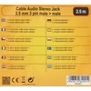 Delock Cable Jack 3.5 mm 3-Pin Male / Male 2.5