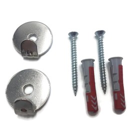 Heavy Duty Solid Wall & Plasterboard Hanging Kit for Picture and Mirrors - Nickel Plated - Hold Up to 30kg