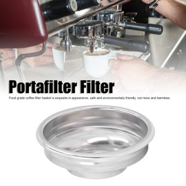 Coffee Stainless Filter Basket, 1 Cup Stainless Steel Single Wall Coffee Filter Basket Pressurized Porous Filter Basket for 58mm Handle