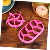 KICHOUSE 2Pcs Bread Press Mold Plastic Pastry Cutters for Baking