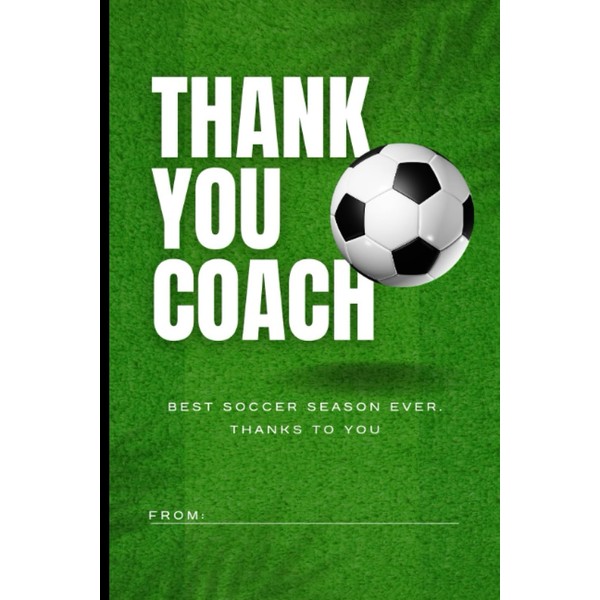 Soccer Coach Notepad: Personalize your notebook with a Signature!
