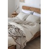 XZ XIFA Linen Duvet Cover Set, 100% Washed French Flax