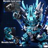 kececo Dragon Mecha Transforming,Mechanical Robot Dragon-Shaped Model Building Block Toy