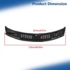 Silscvtt Windshield Window Wiper Cowl Cover Grille Front Black Replacement