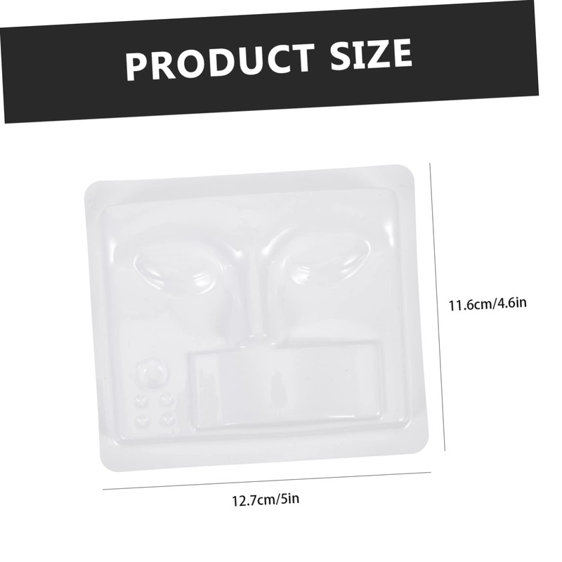BIUDECO 3pcs Eyelash Practice Tray for Lash Extensions Beauty Face