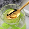 Bisda 8-Piece Coffee Spoon Set, 18/10 Stainless Steel Gold Tea