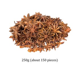 OMIGA 250g Star Anise Christmas Wreath Making Supplies Star Anise for Christmas Party Tree Craft Florist Decoration (About 150 Pieces)