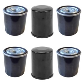 6 PK Heavy-Duty Oil Filter for Commercial Engines 3981923 120-345 Compatible with Clark Equipment Models – 3/4"-16 Thread
