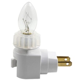 Night Light 2 Pin Plug in Base,TWDRTDD 360° Rotatable Waterpfoof Nightlight with On/Off Switch for Himalayan Salt Wall Lamp (White)