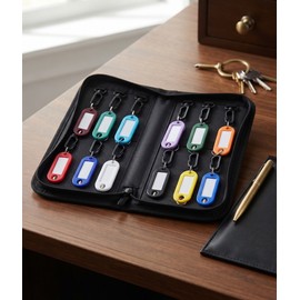 Portable Key Organizer Storage Bag for Home and Travel – Smooth Zipper Design with Protective Water-Resistant Material for Everyday Key Storage