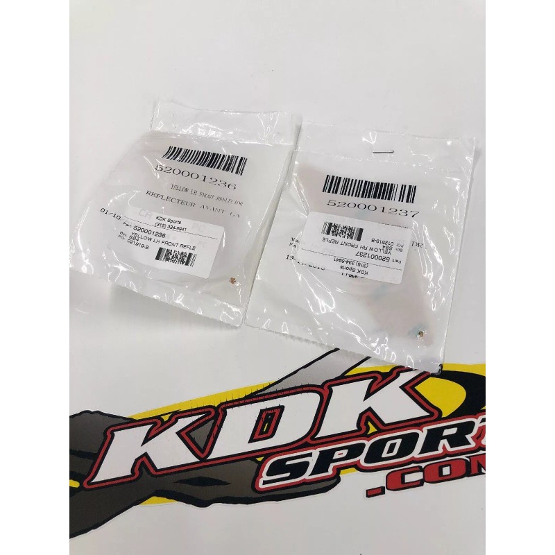 BRP SKI-DOO REV-XS CHASSIS FRONT REFLECTORS LH & RH 520001236,5200