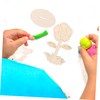 12pcs Unfinished Wooden Flowers for Crafts, Diy Wooden Flowers to